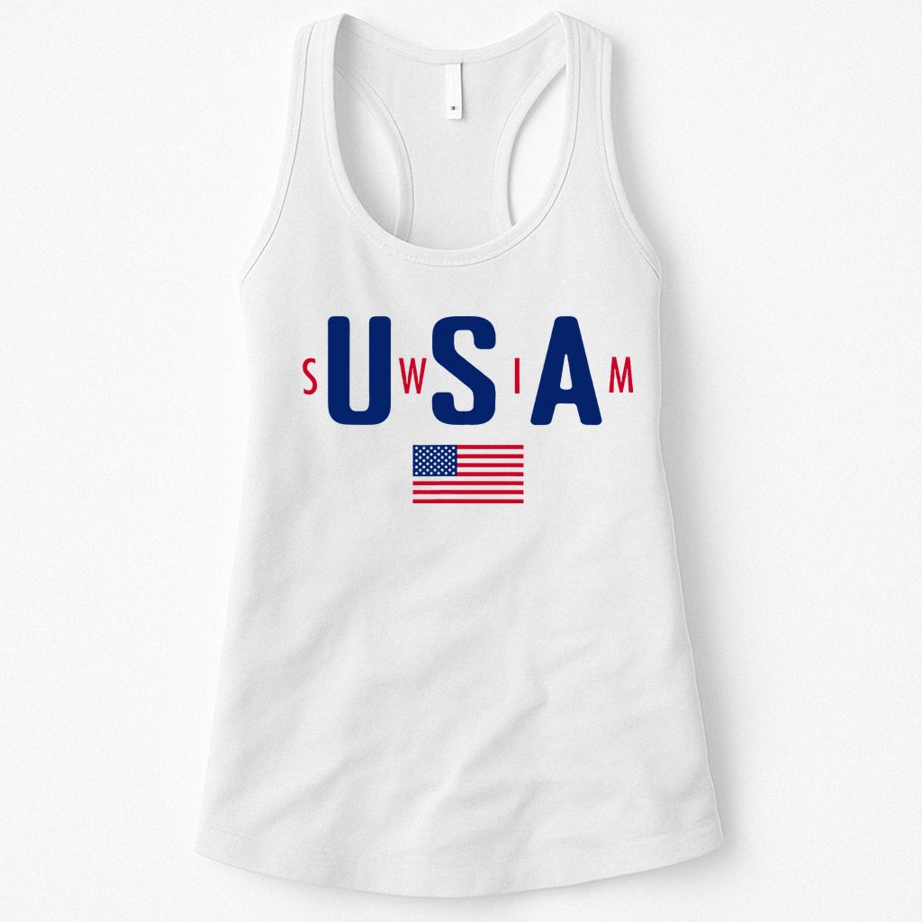 Usa Swim  Usa Summer Swimming 2024 Games Womens Tank Top