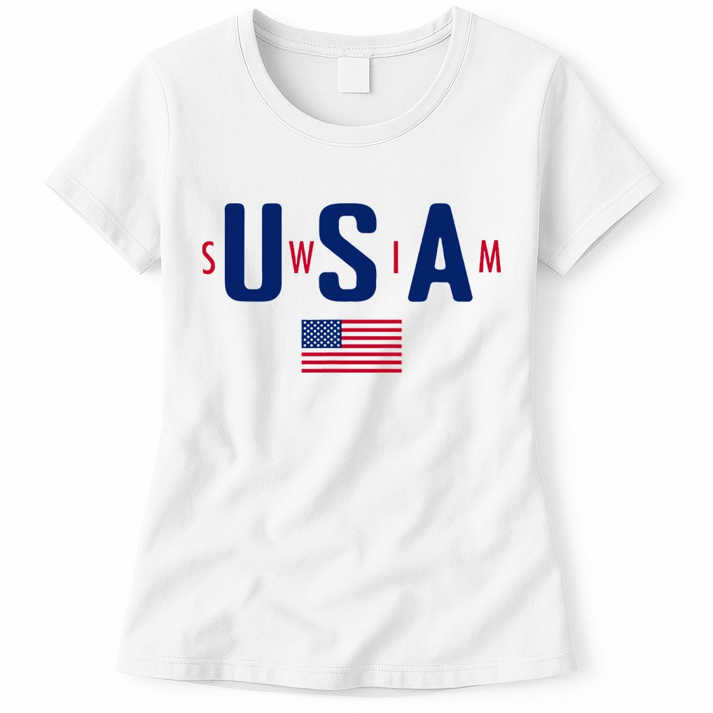 Usa Swim  Usa Summer Swimming 2024 Games Womens T-Shirt
