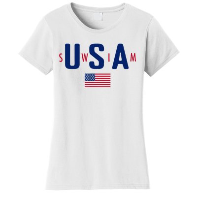 Usa Swim  Usa Summer Swimming 2024 Games Women's T-Shirt