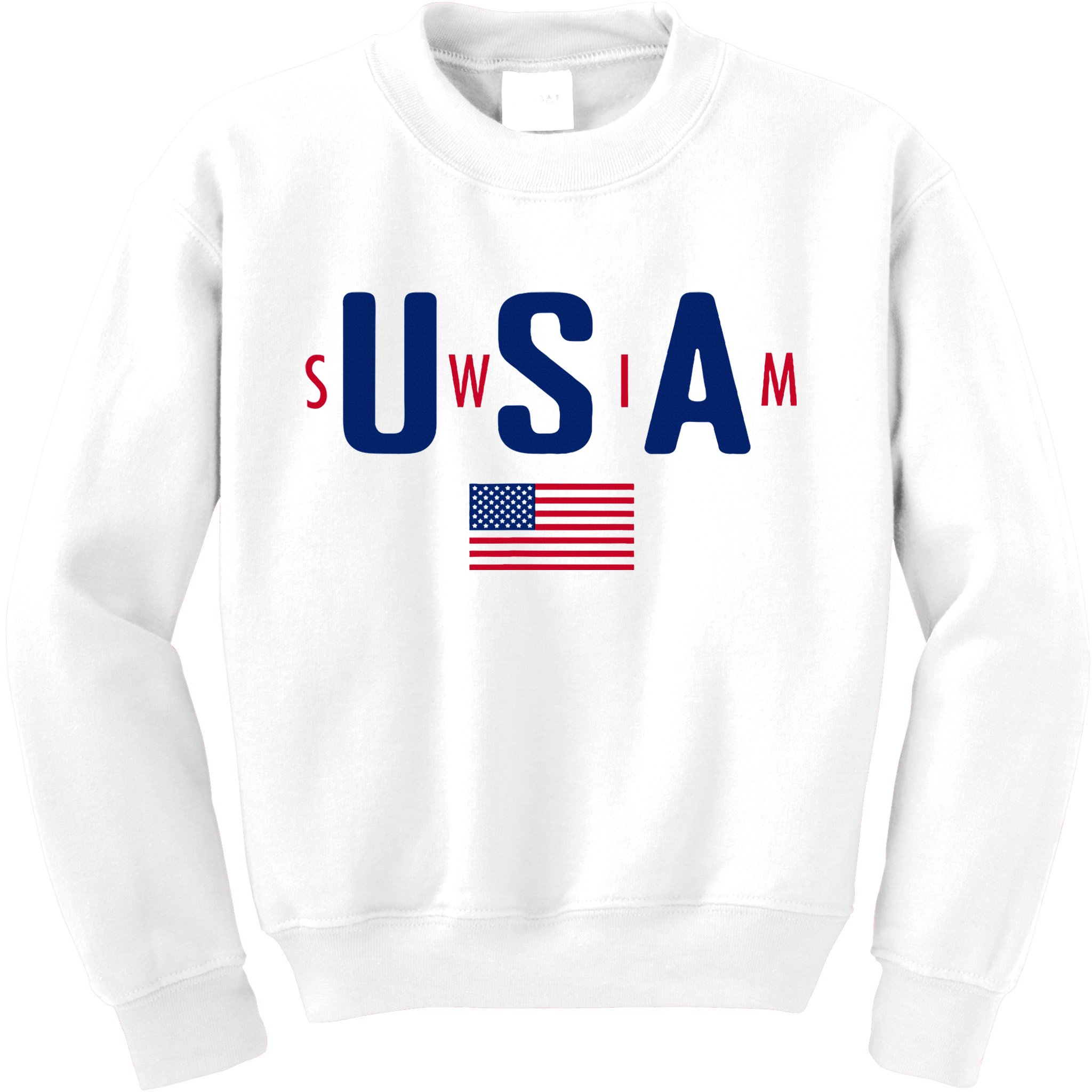 Usa Swim  Usa Summer Swimming 2024 Games Kids Sweatshirt