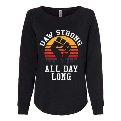 UAW Strong UAW Proud Union Pride UAW Laborer Worker Womens California Wash Sweatshirt