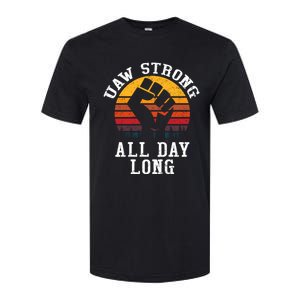 UAW Strong UAW Proud Union Pride UAW Laborer Worker Softstyle CVC T-Shirt