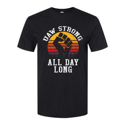 UAW Strong UAW Proud Union Pride UAW Laborer Worker Softstyle® CVC T-Shirt