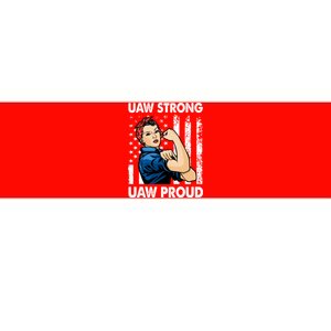 UAW Strong UAW Proud Union Pride UAW Laborer Worker Bumper Sticker