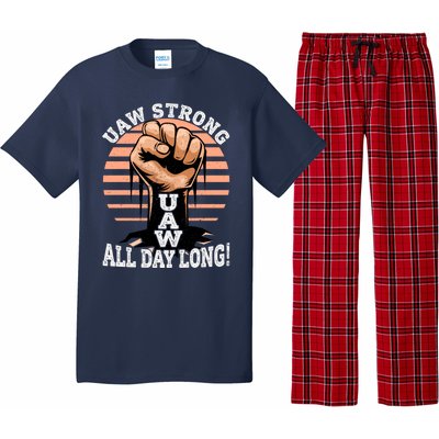 UAW Strong UAW Proud Union Pride UAW Laborer Worker Pajama Set