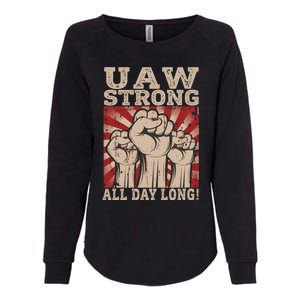 UAW Strong UAW Proud Union Pride UAW Laborer Worker Womens California Wash Sweatshirt