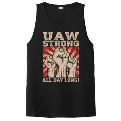 UAW Strong UAW Proud Union Pride UAW Laborer Worker PosiCharge Competitor Tank