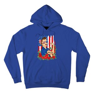 United States Unbreakable Roses Usa Flag 4th Of July Cute Gift Hoodie