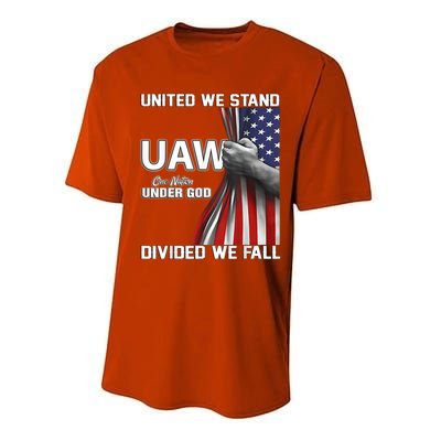 Uaw Strong United We Stand Proud Union Uaw Red Performance Sprint T-Shirt