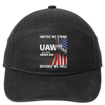 Uaw Strong United We Stand Proud Union Uaw Red 7-Panel Snapback Hat