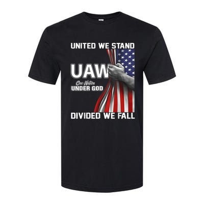 Uaw Strong United We Stand Proud Union Uaw Red Softstyle® CVC T-Shirt