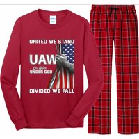 Uaw Strong United We Stand Proud Union Uaw Red Long Sleeve Pajama Set