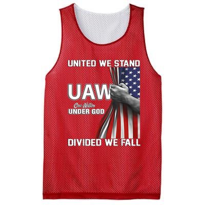 Uaw Strong United We Stand Proud Union Uaw Red Mesh Reversible Basketball Jersey Tank