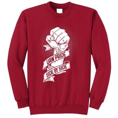 UAW Strike United Auto Workers Picket Sign Support Labor Union Strikers Tall Sweatshirt