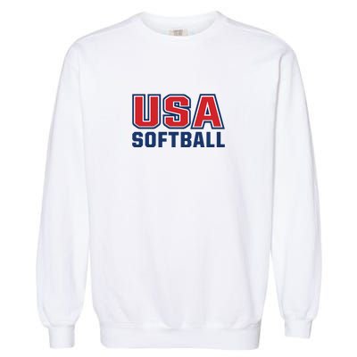 Usa Softball Garment-Dyed Sweatshirt