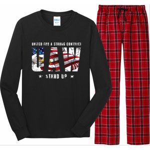 UAW Strong UAW Union UAW Laborer Worker Long Sleeve Pajama Set