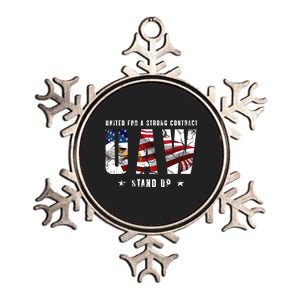 UAW Strong UAW Union UAW Laborer Worker Metallic Star Ornament