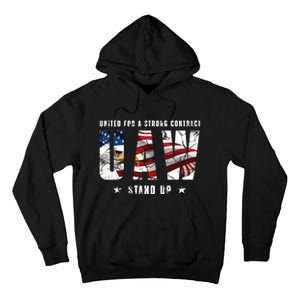 UAW Strong UAW Union UAW Laborer Worker Tall Hoodie