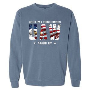 UAW Strong UAW Union UAW Laborer Worker Garment-Dyed Sweatshirt