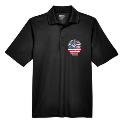 Union Strong Union Proud Labor Day Raised Clinched Fist Men's Origin Performance Pique Polo