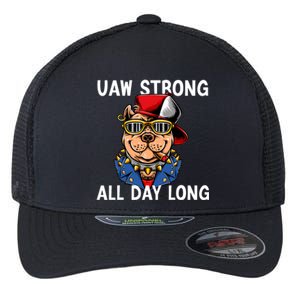 UAW Strong UAW Laborer Worker UAW Proud Union Pride Flexfit Unipanel Trucker Cap