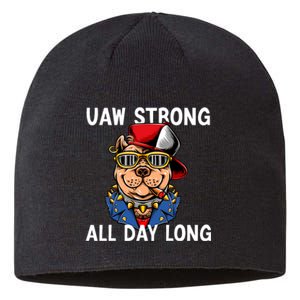 UAW Strong UAW Laborer Worker UAW Proud Union Pride Sustainable Beanie