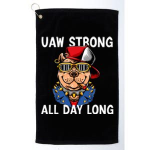 UAW Strong UAW Laborer Worker UAW Proud Union Pride Platinum Collection Golf Towel