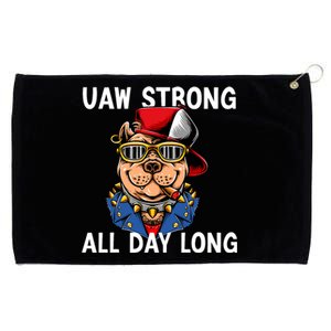 UAW Strong UAW Laborer Worker UAW Proud Union Pride Grommeted Golf Towel