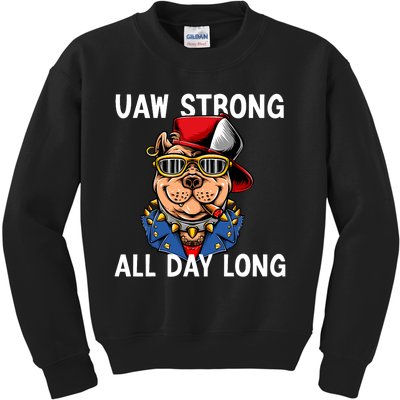 UAW Strong UAW Laborer Worker UAW Proud Union Pride Kids Sweatshirt