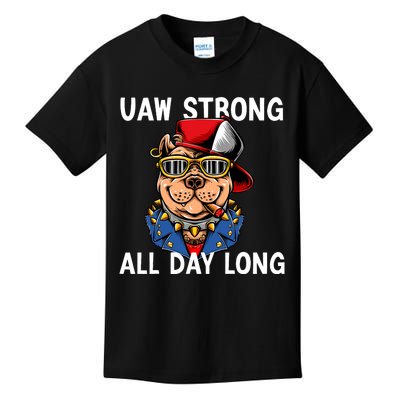 UAW Strong UAW Laborer Worker UAW Proud Union Pride Kids T-Shirt