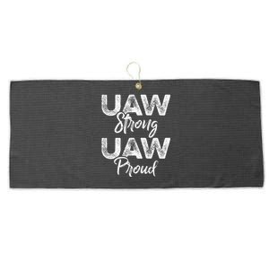 UAW Strong UAW Proud Union Pride UAW Laborer Worker Large Microfiber Waffle Golf Towel