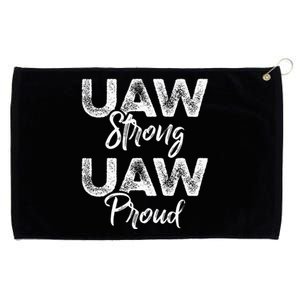 UAW Strong UAW Proud Union Pride UAW Laborer Worker Grommeted Golf Towel