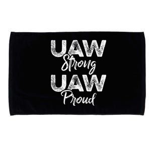 UAW Strong UAW Proud Union Pride UAW Laborer Worker Microfiber Hand Towel