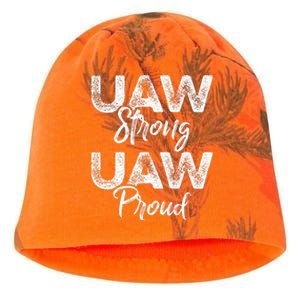 UAW Strong UAW Proud Union Pride UAW Laborer Worker Kati - Camo Knit Beanie