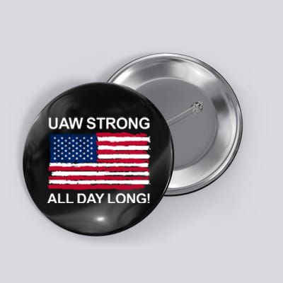 UAW Strike USA Flag Red United Auto Workers Picket Sign Button