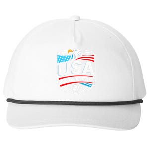 Usa Soccer Snapback Five-Panel Rope Hat