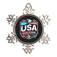 Usa Soccer Metallic Star Ornament