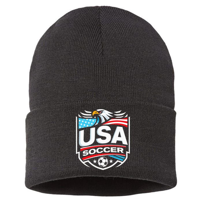 Usa Soccer Sustainable Knit Beanie