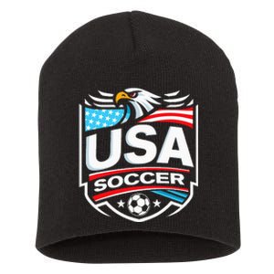 Usa Soccer Short Acrylic Beanie