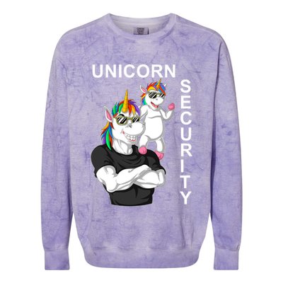 Unicorn Security Colorblast Crewneck Sweatshirt