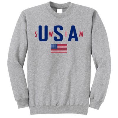 Usa Swim  Usa Summer Swimming 2024 Games Tall Sweatshirt