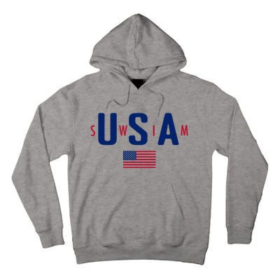 Usa Swim  Usa Summer Swimming 2024 Games Tall Hoodie