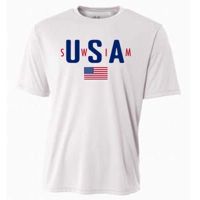 Usa Swim  Usa Summer Swimming 2024 Games Cooling Performance Crew T-Shirt