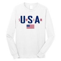 Usa Swim  Usa Summer Swimming 2024 Games Long Sleeve Shirt