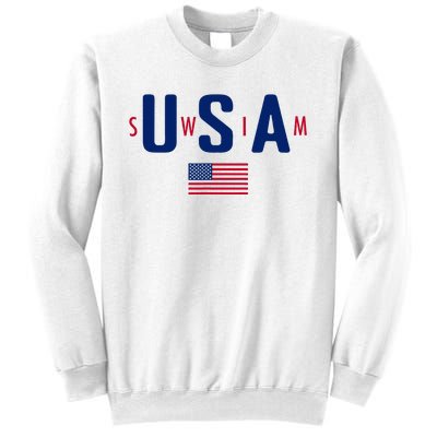 Usa Swim  Usa Summer Swimming 2024 Games Sweatshirt