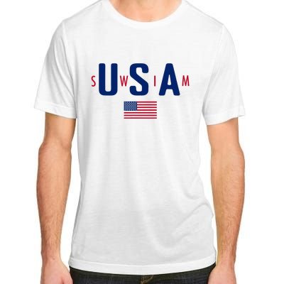 Usa Swim  Usa Summer Swimming 2024 Games Adult ChromaSoft Performance T-Shirt