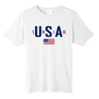 Usa Swim  Usa Summer Swimming 2024 Games Tall Fusion ChromaSoft Performance T-Shirt