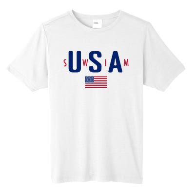 Usa Swim  Usa Summer Swimming 2024 Games Tall Fusion ChromaSoft Performance T-Shirt