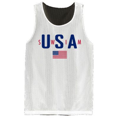 Usa Swim  Usa Summer Swimming 2024 Games Mesh Reversible Basketball Jersey Tank