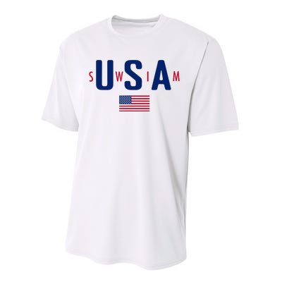 Usa Swim  Usa Summer Swimming 2024 Games Performance Sprint T-Shirt